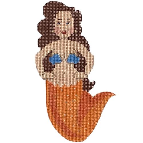 Orange and Blue Mini Mermaid