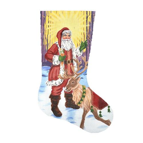 Santa with Reindeer