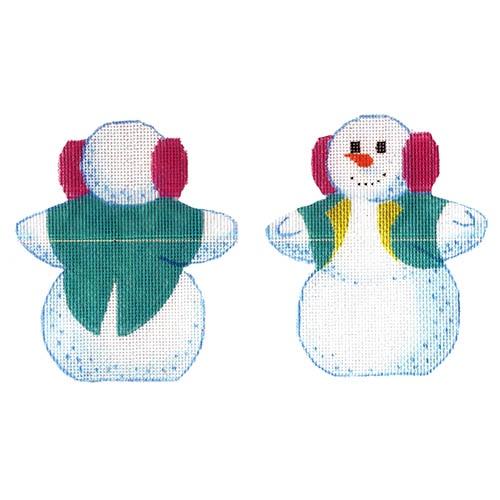 Snowman with Ear Muffs 2-Sided