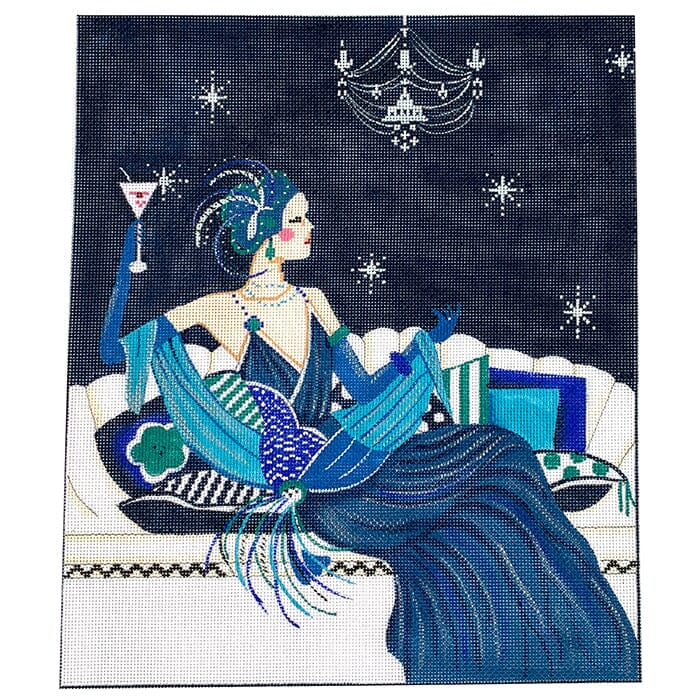 Lady in Blue Sofa