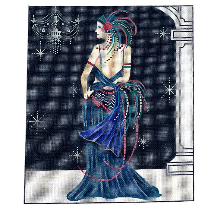Lady in Blue Standing
