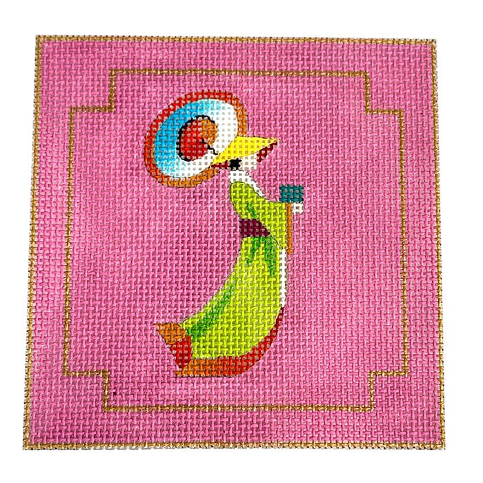 Geisha on Pink 4x4