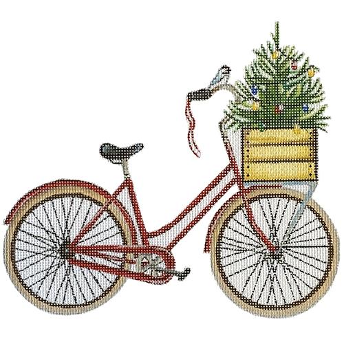 Large Christmas Bike with Tree
