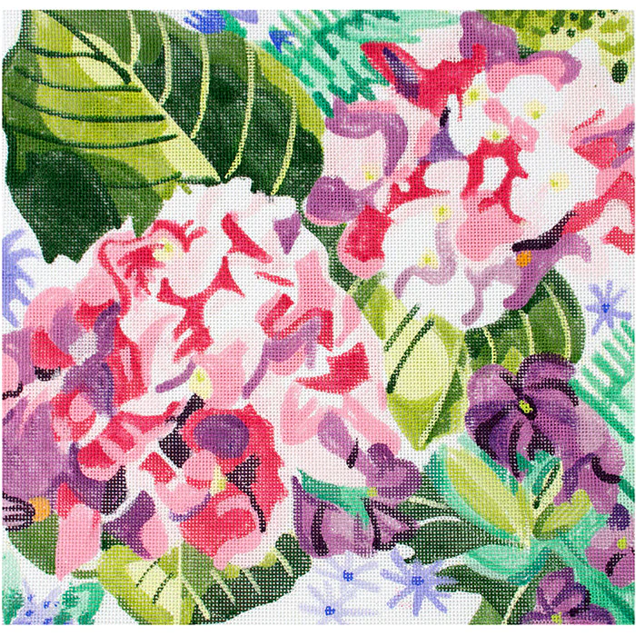 Large Hydrangea and Blossoms 14"