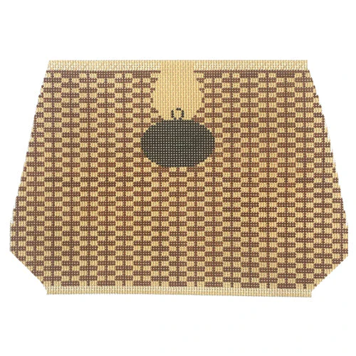Large Nantucket Basket with Black Oval