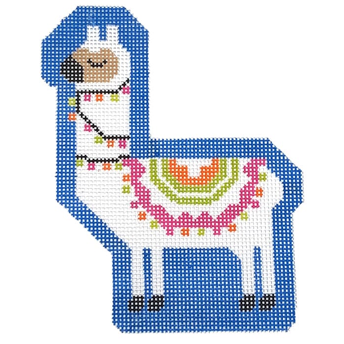 Larry the Llama on Blue