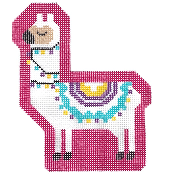 Larry the Llama on Hot Pink