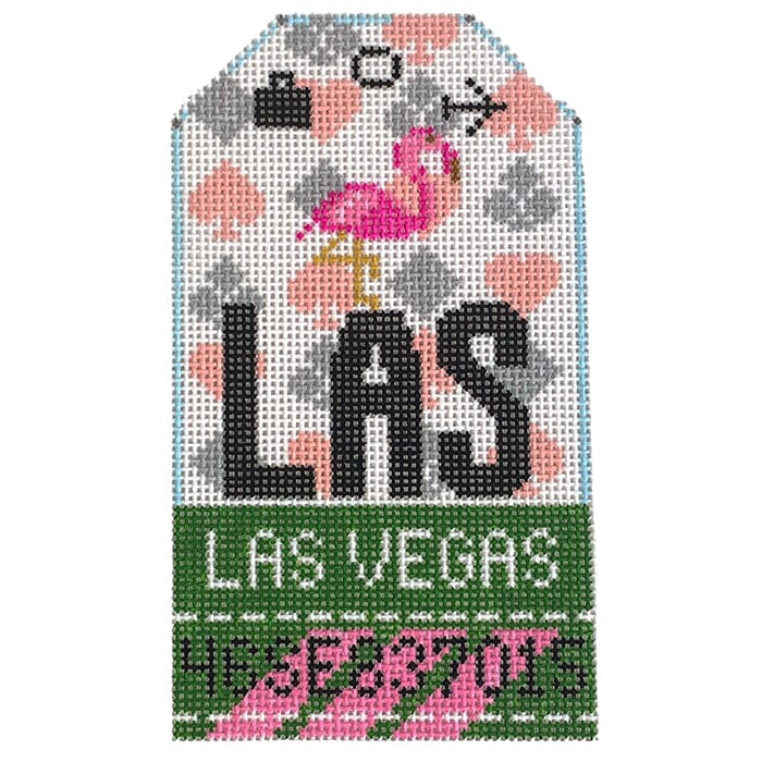 Las Vegas LAS Retro Travel Tag