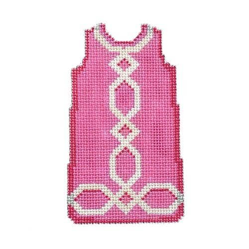 Lattice Trim Mini Shift/Pink