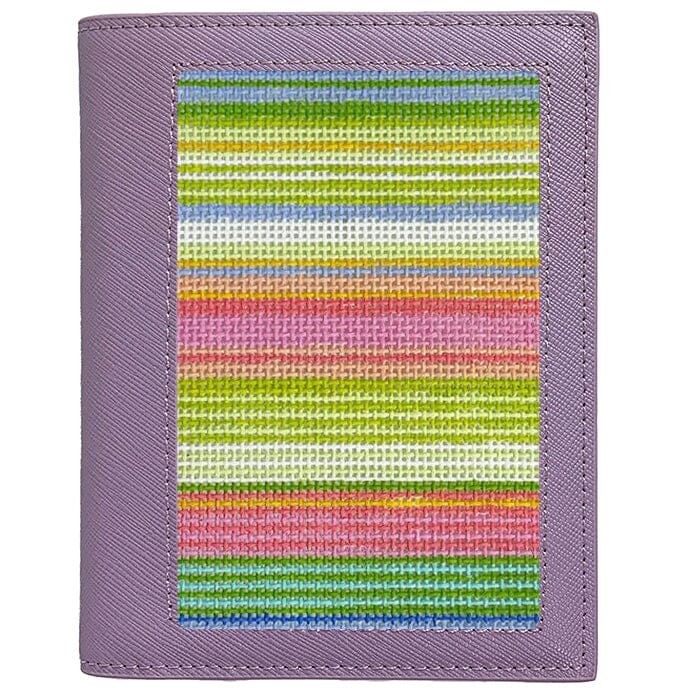 Leather Passport Cover - Lavender Saffiano