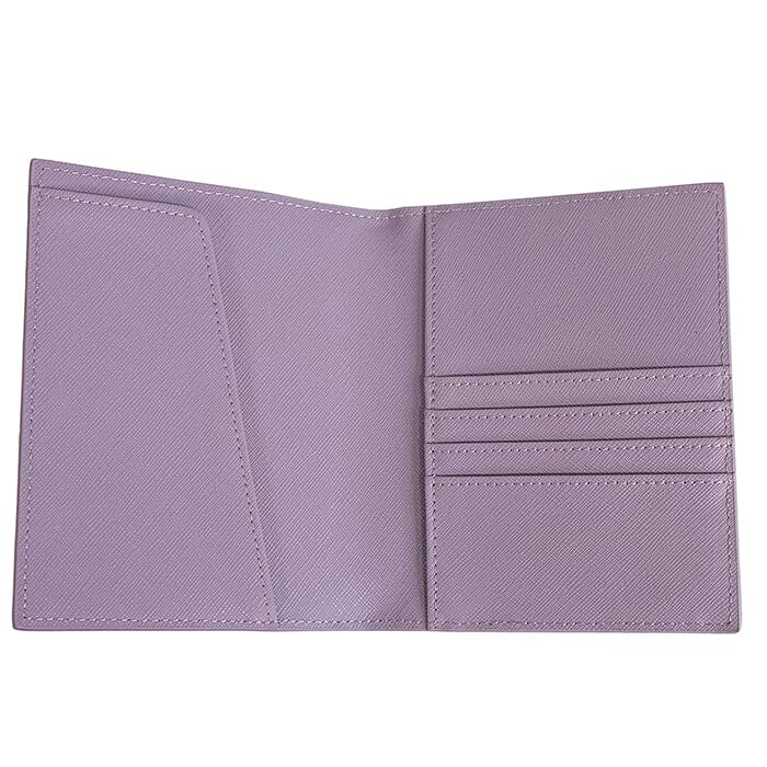 Leather Passport Cover - Lavender Saffiano - Image 2