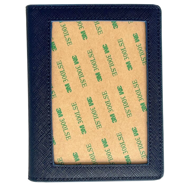 Leather Passport Cover - Navy Saffiano - Image 3