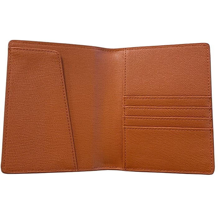 Leather Passport Cover - Cognac Saffiano - Image 2