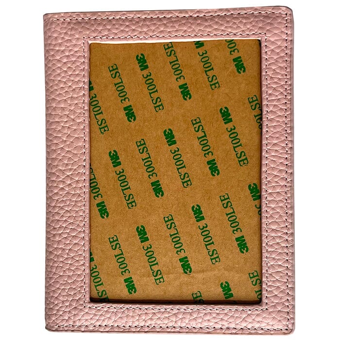 Leather Passport Cover - Pink Pebbled - Image 3