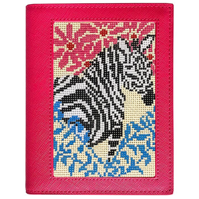 Leather Passport Cover - Hot Pink Saffiano