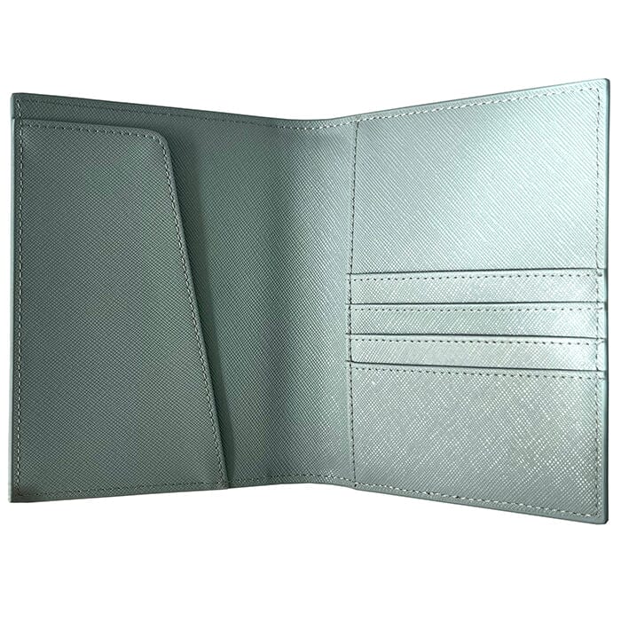 Leather Passport Cover - Sky Saffiano - Image 2