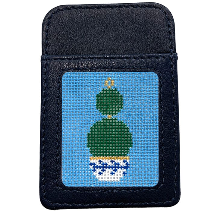 Leather Phone Case Wallet - Navy