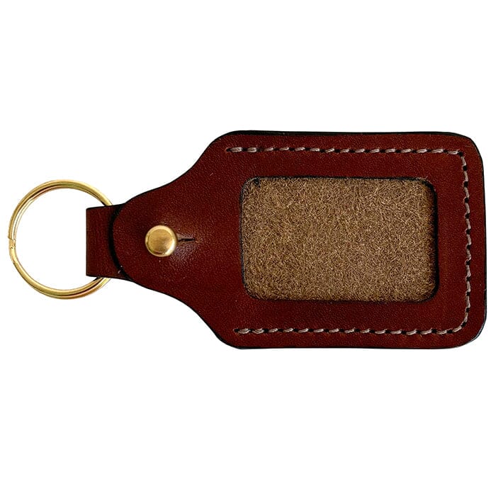Leather Key Fob Mini Rectangle