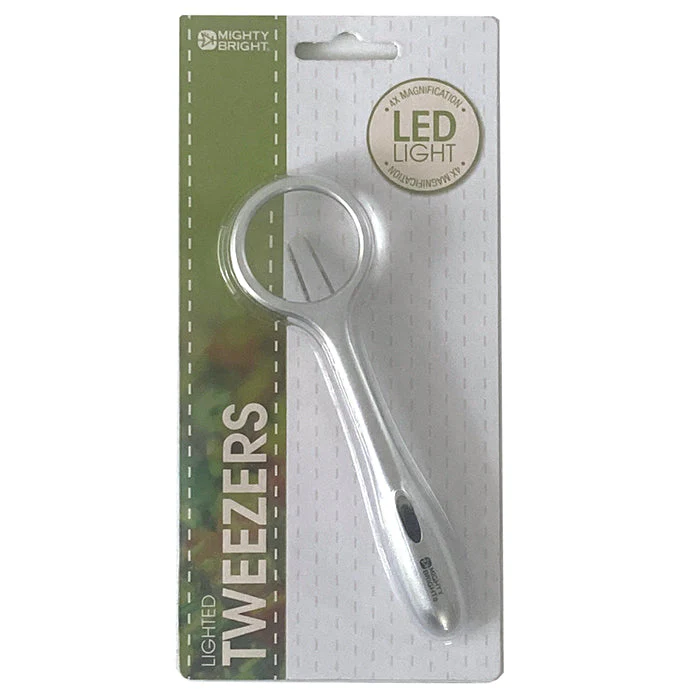 LED Lighted Tweezers & Magnifier