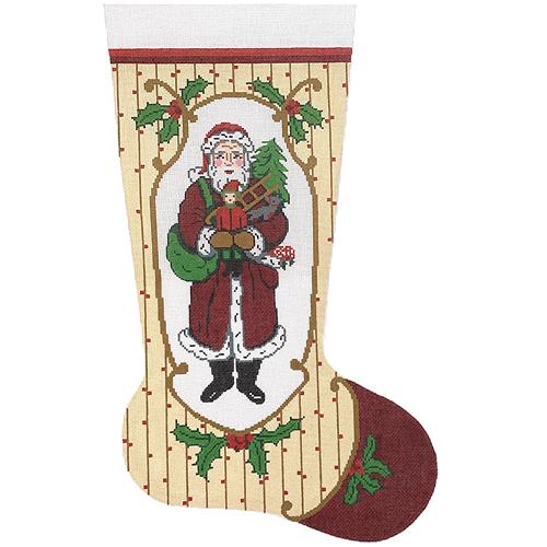 Old Time Santa - Dark Red
