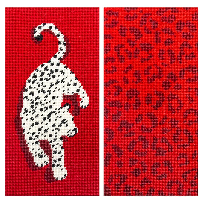 Leopard Eyeglass Case Kit - Red