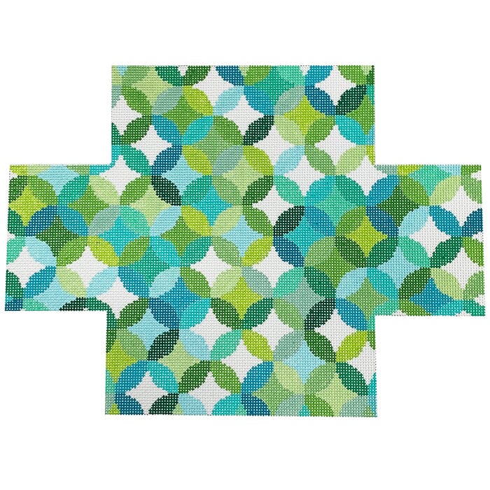 Libby Quilt Rings Brick Cover - Greens