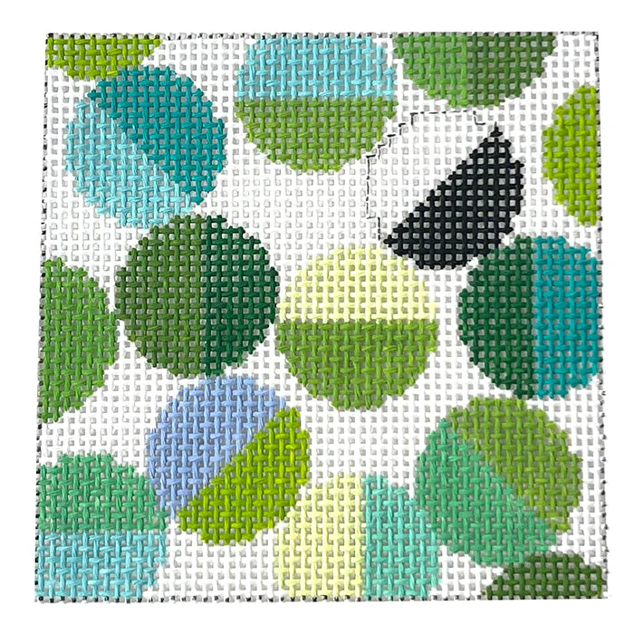 Libby Coaster - Cool Greens