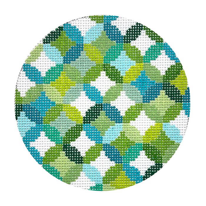 Libby Quilt Rings 4" Round - Greens