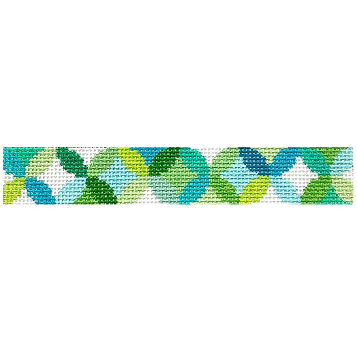 Libby Quilt Rings Key Fob - Greens
