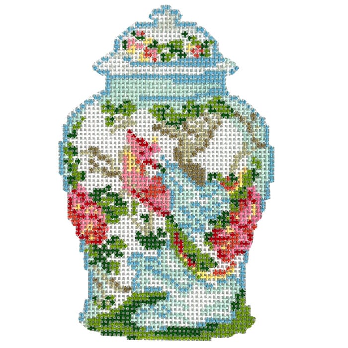 Lidded Ginger Jar with Bird