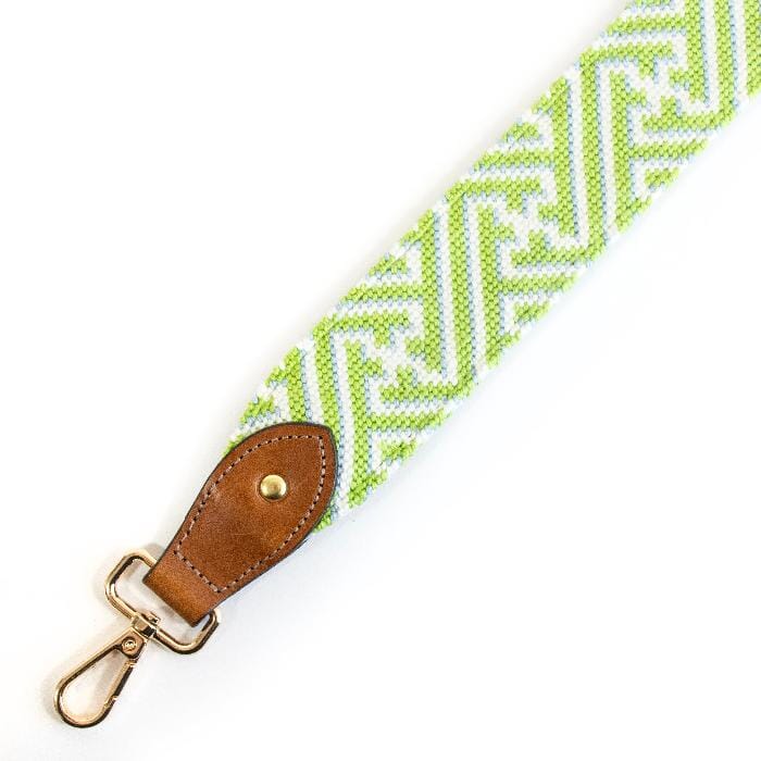 Lime/White Fretwork Crossbody Strap - Image 4