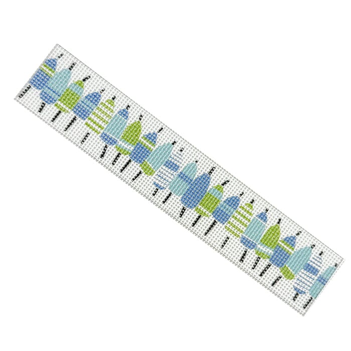 Line of Buoys Key Fob Blues