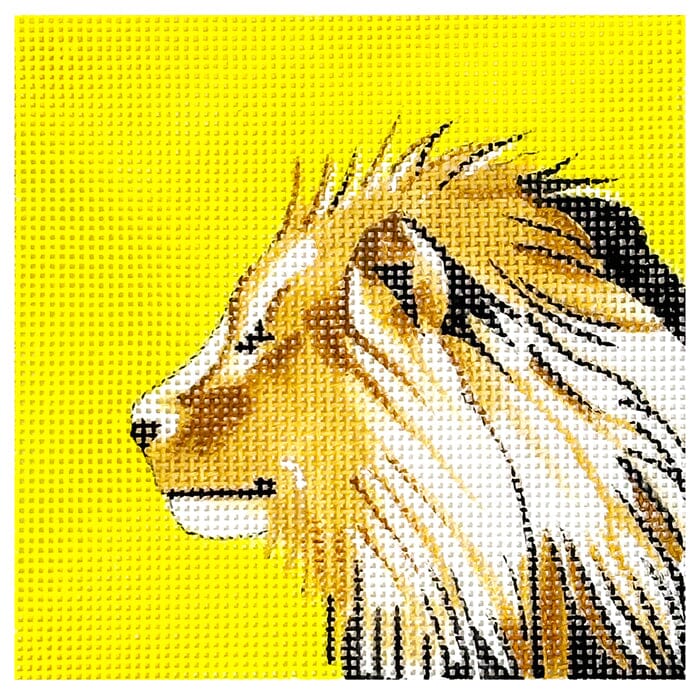 Lion on Yellow 4x4