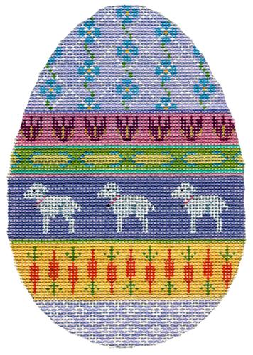 Easter Egg with Lambs
