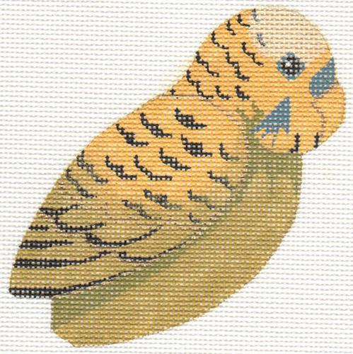 Green Budgie 2-Sided Clip-On