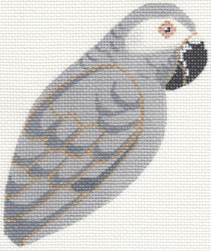 African Grey Parrot 2-Sided Clip-On