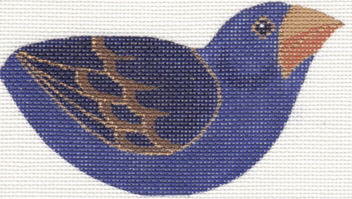 Purple Finch Double Sided Clip-On