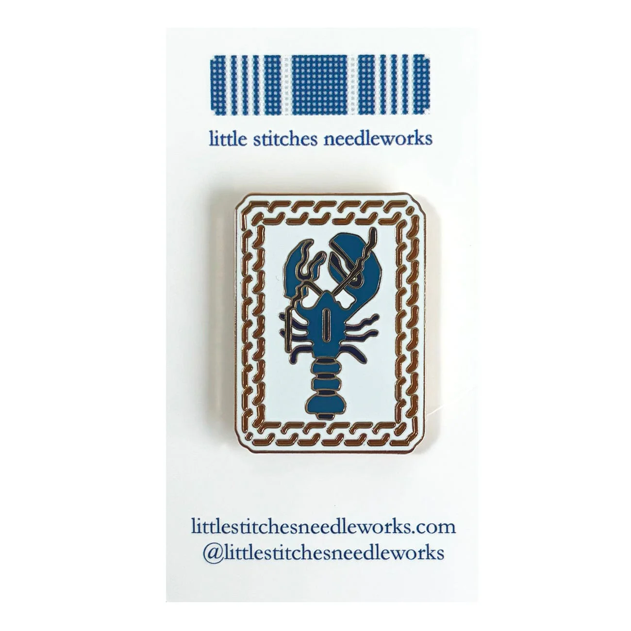 Lobster Needle Minder BLUE