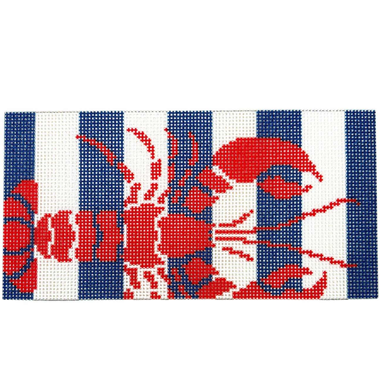 Lobster Stencil on Stripes Insert