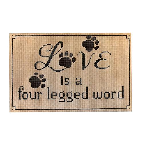 Love is a Four Letter Word Paw Prints