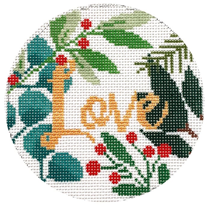 Love Ornament White & Gold