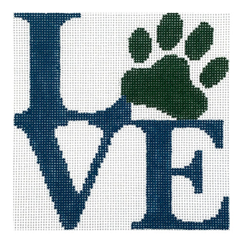 Love Paw - Blue and Green