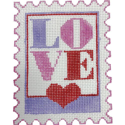 Love Stamp Pink & Red