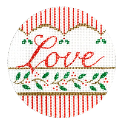 Love Vintage Striped Round