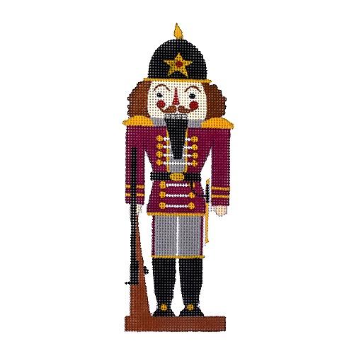 Burgundy Nutcracker