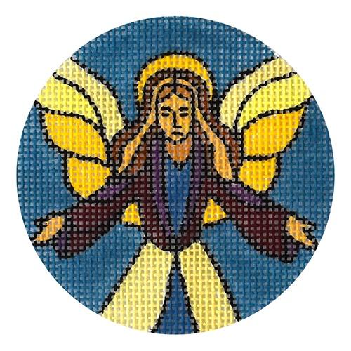 Stain Glass Angel Ornament