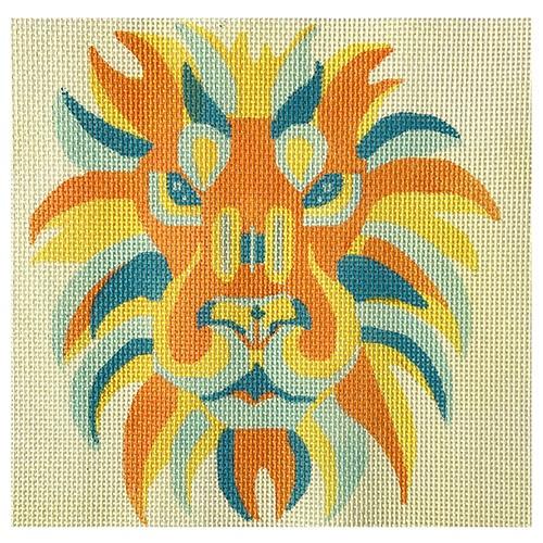 Color Block Lion