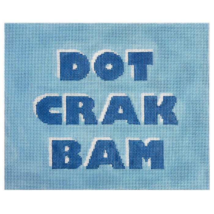 Dot Crak Bam Mahjong Tile Pouch - Blue