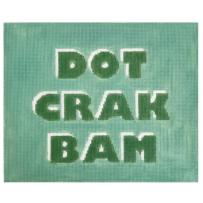 Dot Crak Bam Mahjong Tile Pouch - Green