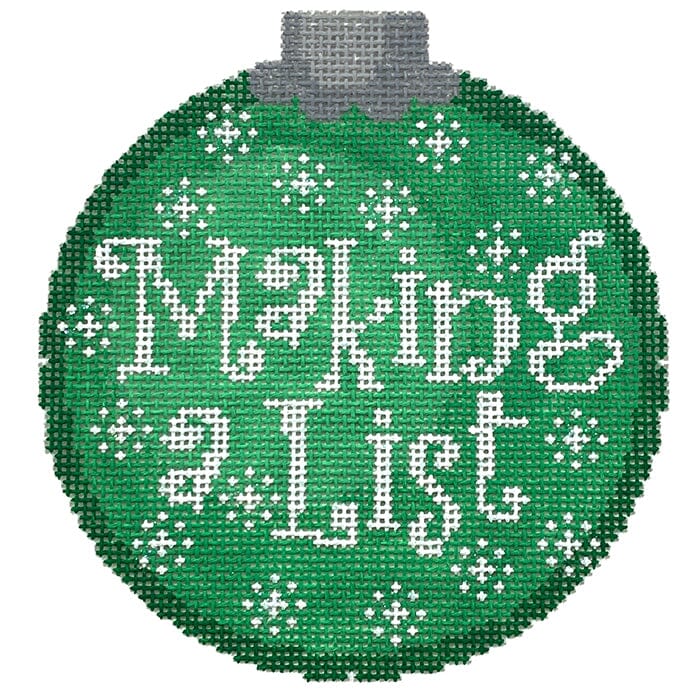 Making a List Ornament Green